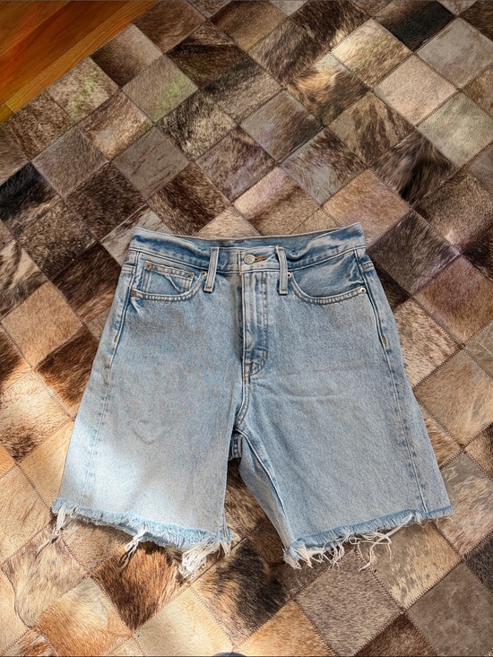 J. Crew Pants - J. Crew Light Blue Frayed Hem Denim Shorts